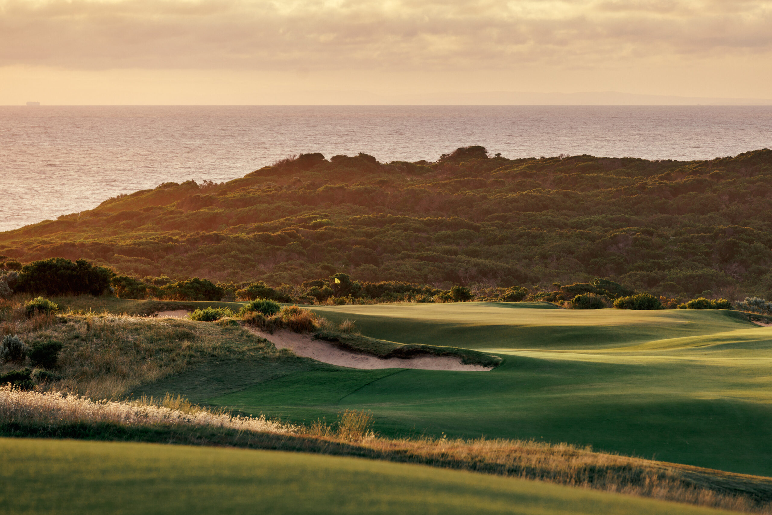 Resort overlooking the course