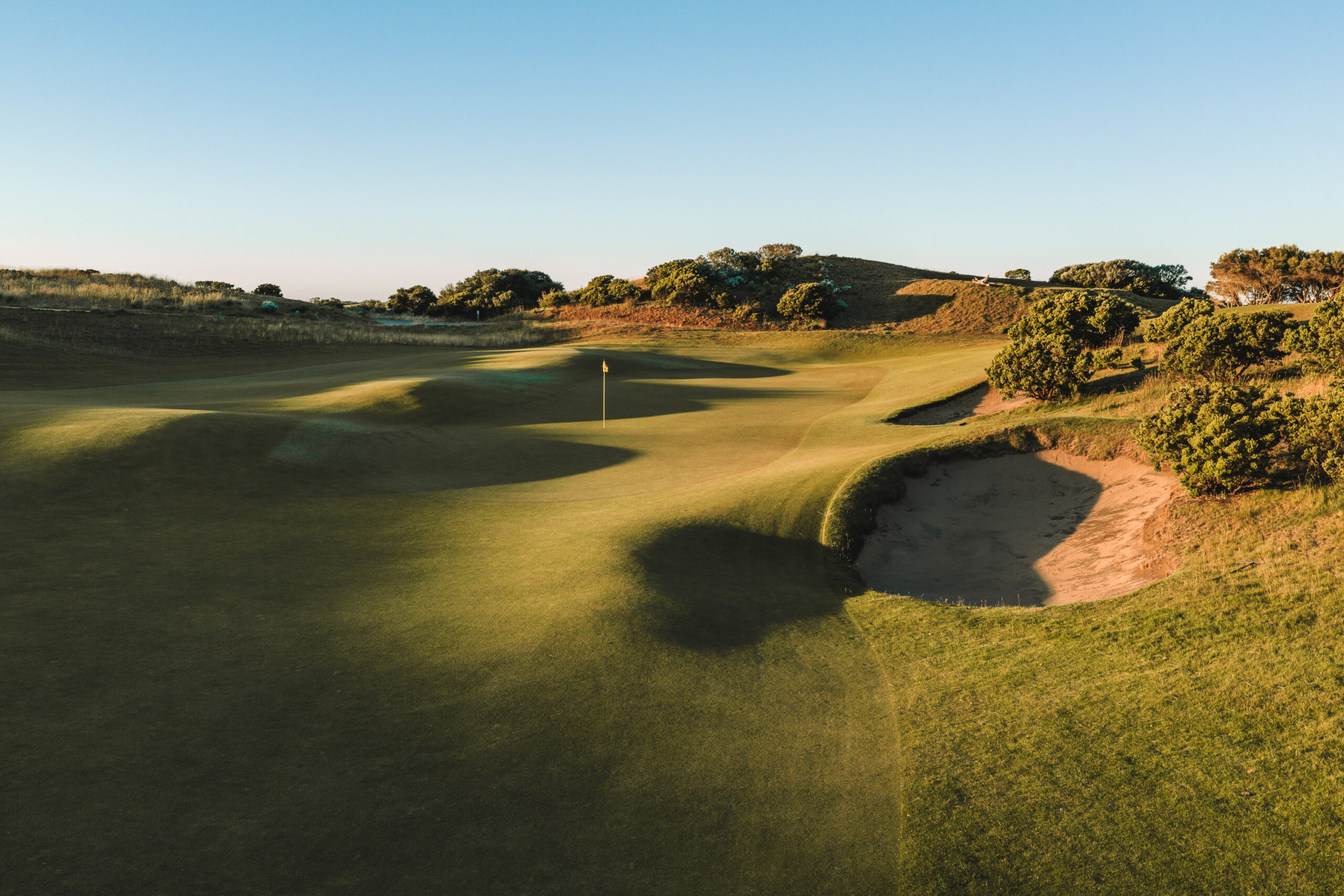 Resort overlooking the course